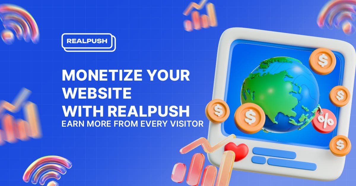 Monetize Your Website with Realpush. Earn More from Every Visitor!